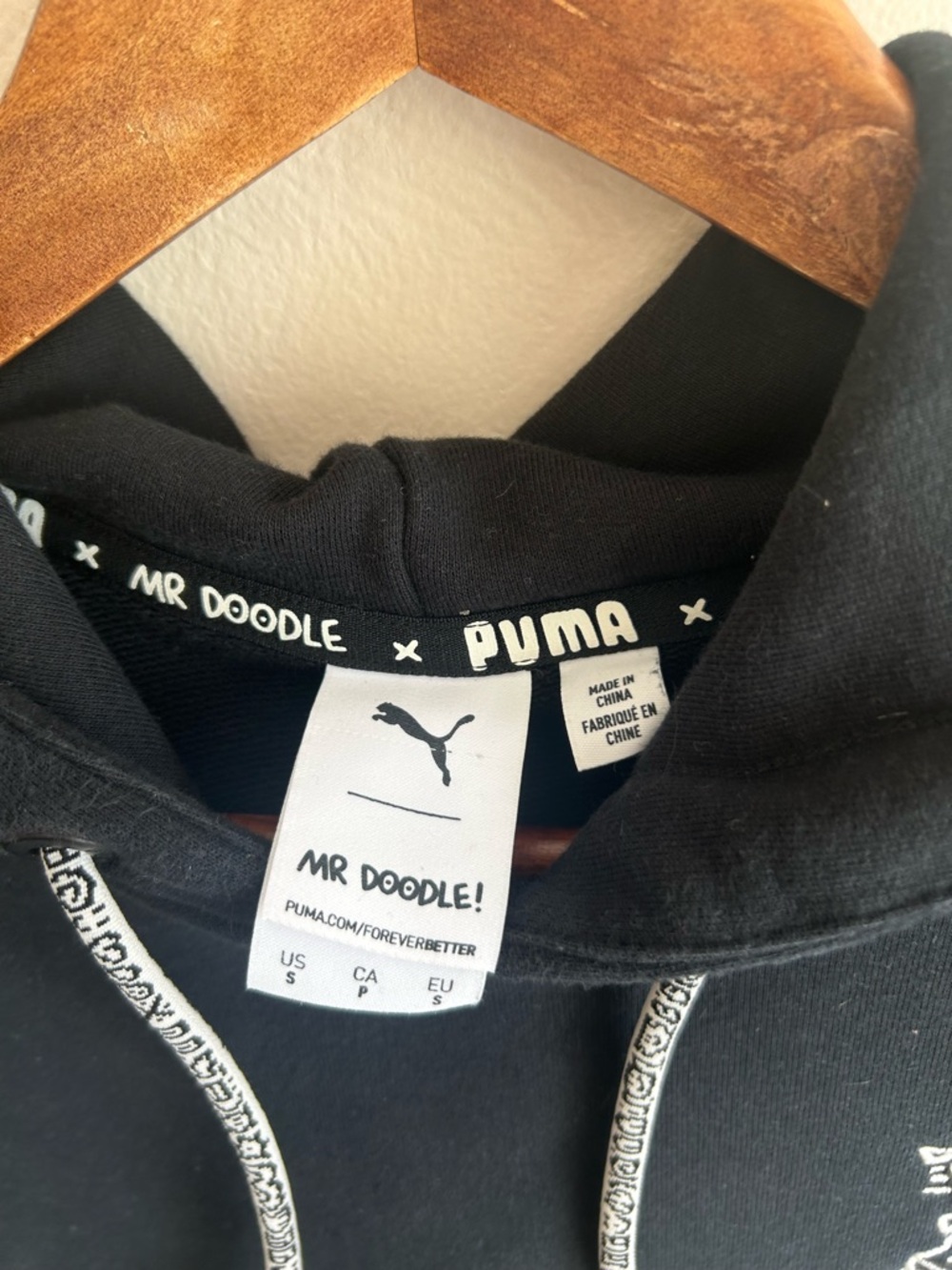 Puma x Mr Doodle Graphic Hoodie – Streetwear Collab / Statement Piece - Picture 3 of 10